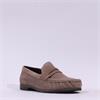Paul Green Ruched Toe Penny Loafer - Beige Suede